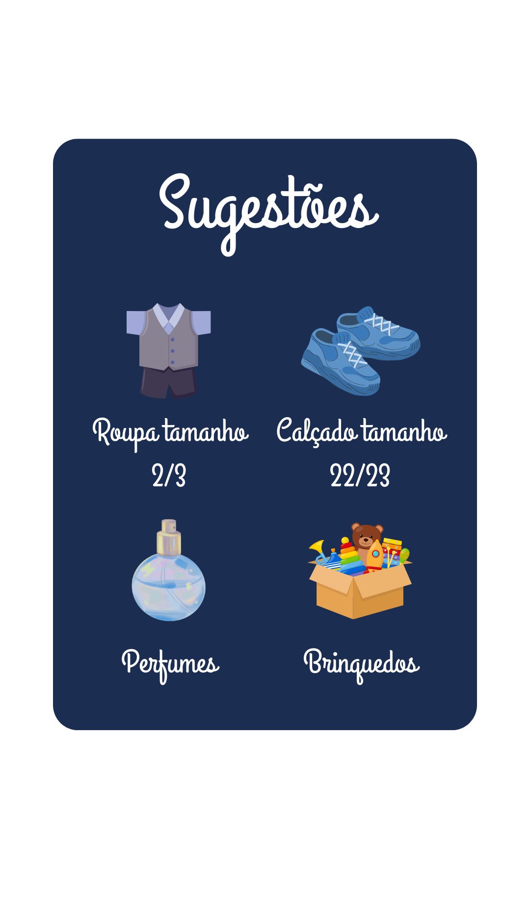 Sugestões de presente