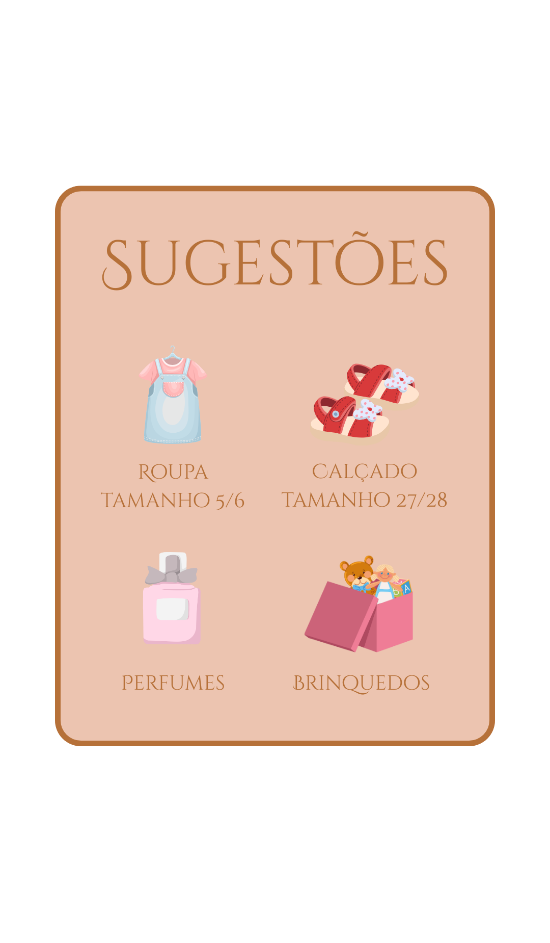 Sugestões de presente