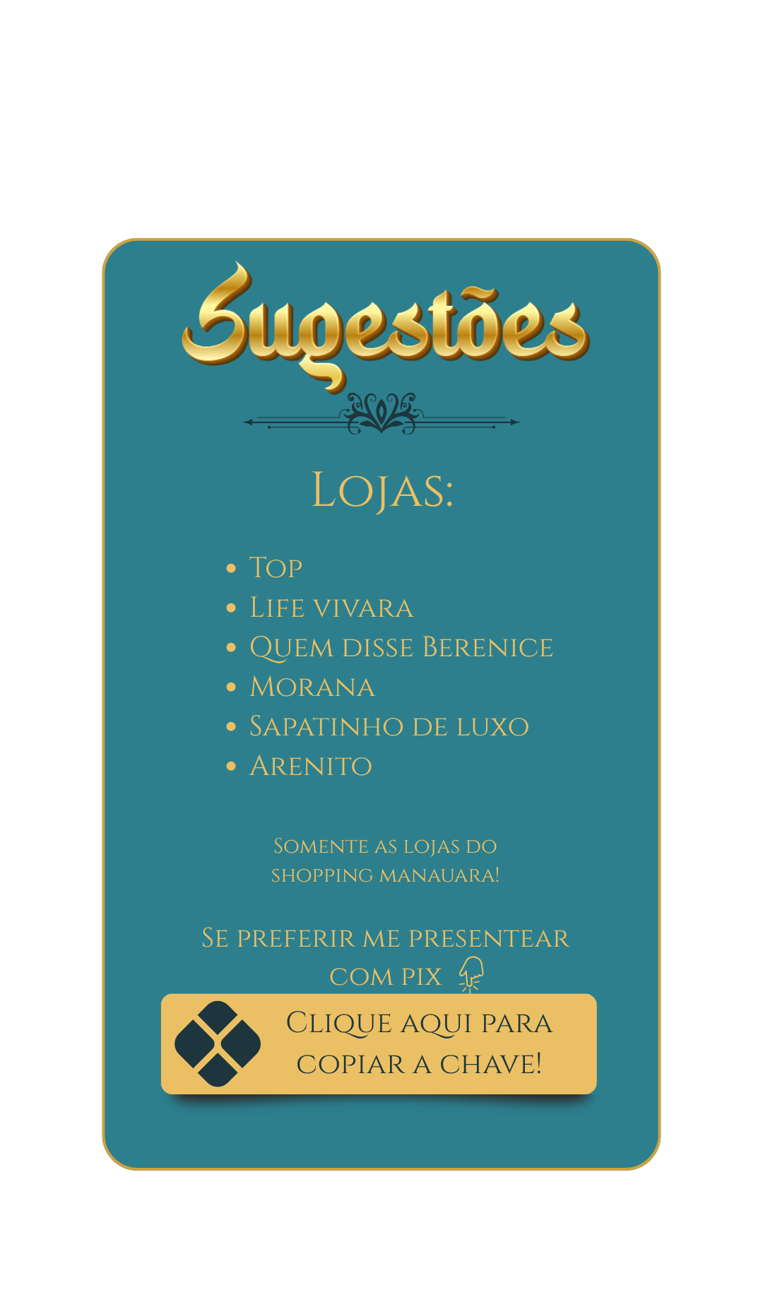 Sugestões de presente