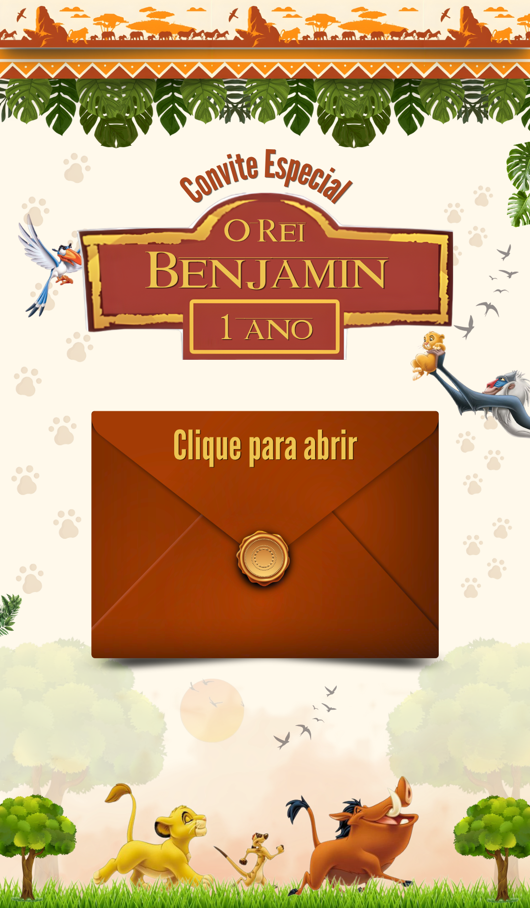 Capa do convite